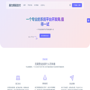 暴力熊码支付 - 一个专业的系统平台开发商,值得一试