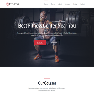 Fitness - HTML Gym Website Template