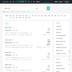 「网络技术工程师招聘信息」-BOSS直聘